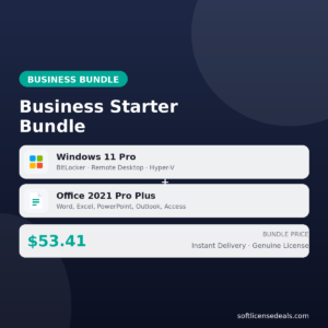 Business Starter Bundle — Windows 11 Pro + Office 2021 Professional Plus