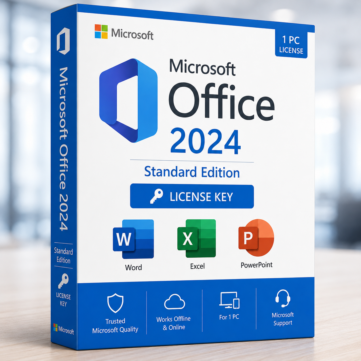 Office 2024 Standard license key - genuine Microsoft software with Word Excel PowerPoint Outlook Publisher for business Office 2024 Standard license key - genuine Microsoft software with Word Excel PowerPoint Outlook Publisher for business