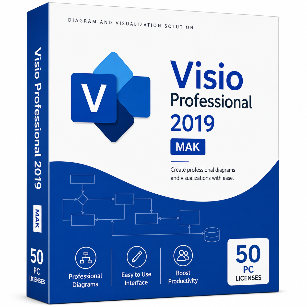 Visio Professional 2019 MAK — 50 PC Activation Key Visio Professional 2019 MAK — 50 PC Activation Key