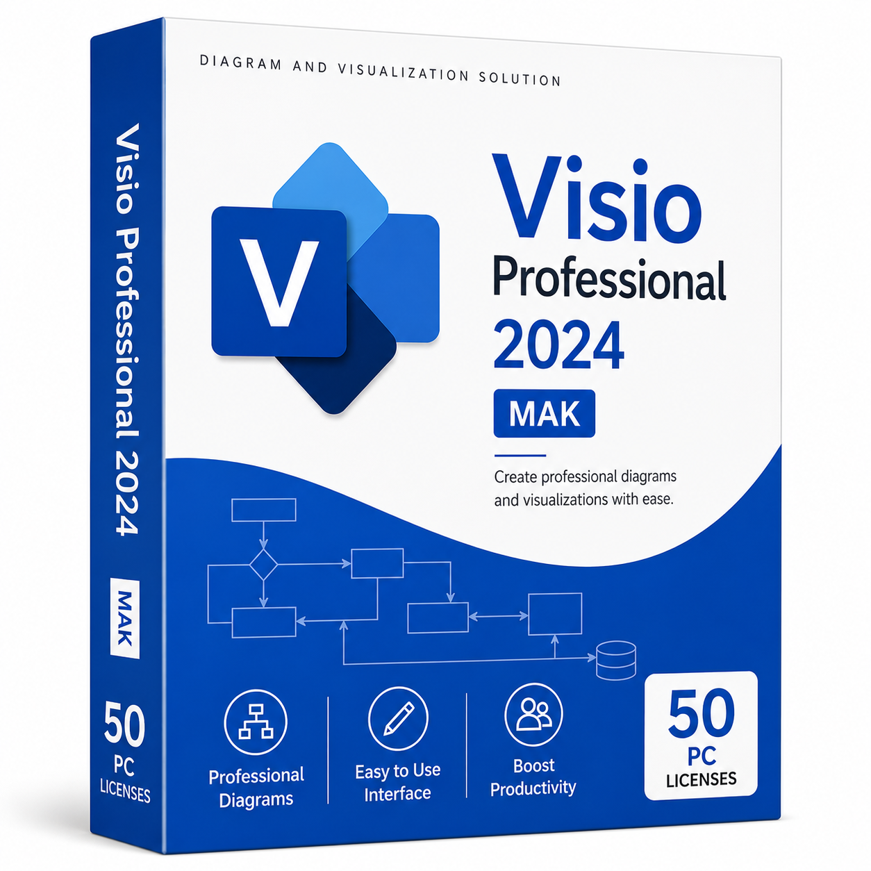Visio Professional 2024 MAK — 50 PC Activation Key Visio Professional 2024 MAK — 50 PC Activation Key