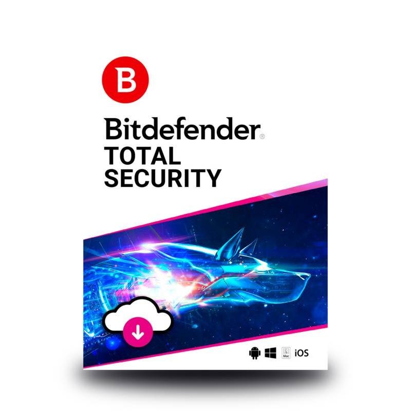Bitdefender Total Security — 5 Devices 1 Year License Key Bitdefender Total Security — 5 Devices 1 Year License Key