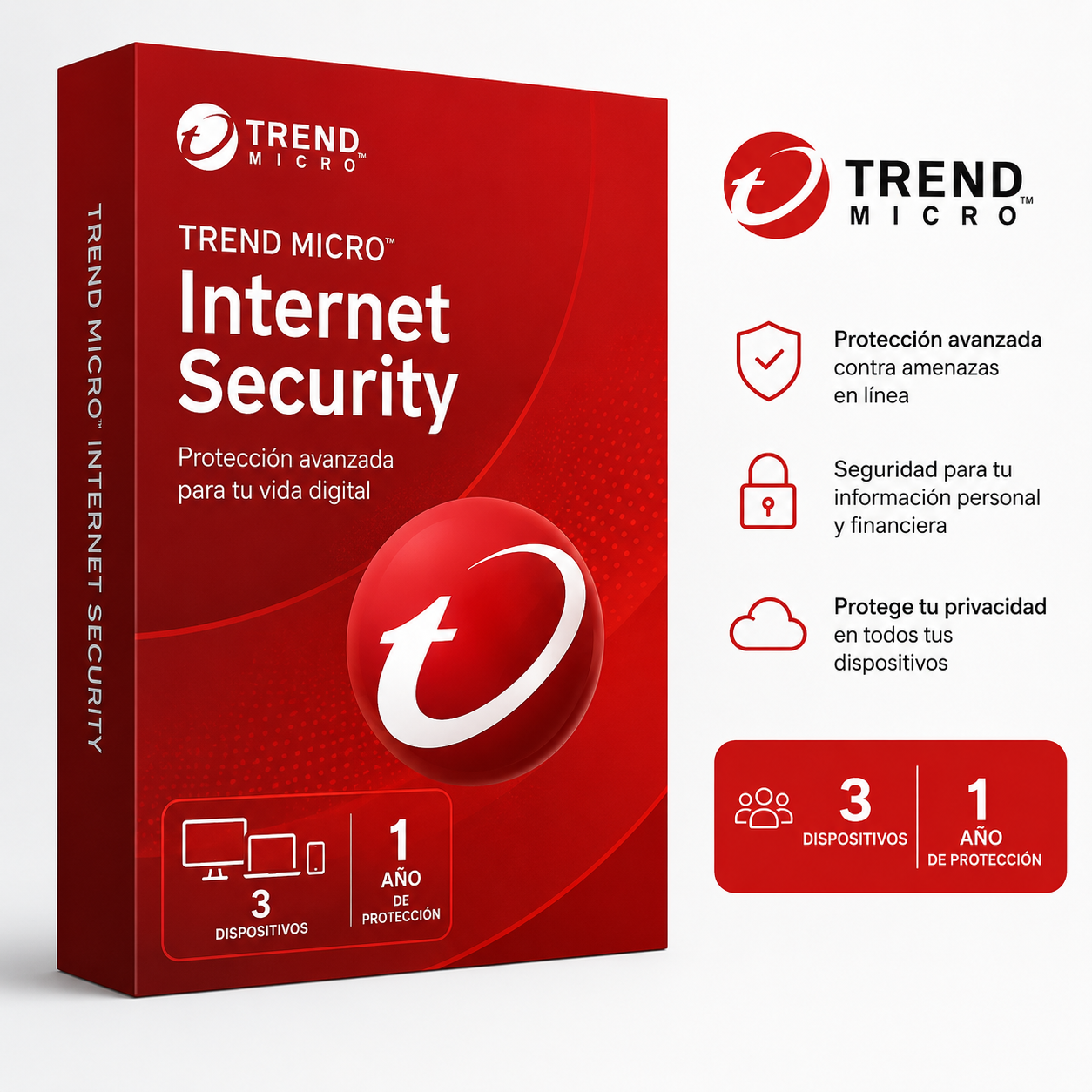 Trend Micro Internet Security — 3 Devices, 1 Year Trend Micro Internet Security — 3 Devices, 1 Year