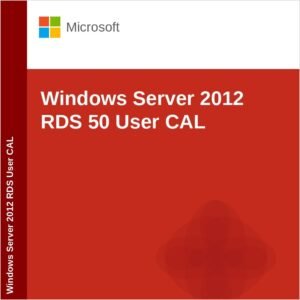 Windows Server 2012 Remote Desktop RDS 50 User CAL